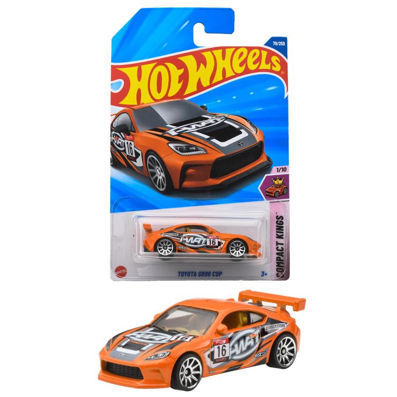 ホットウィール(Hot Wheels) ベーシックカー トヨタ GR86 カップ 乗り物おもちゃ ミニカー 3歳から オレンジ JFN36