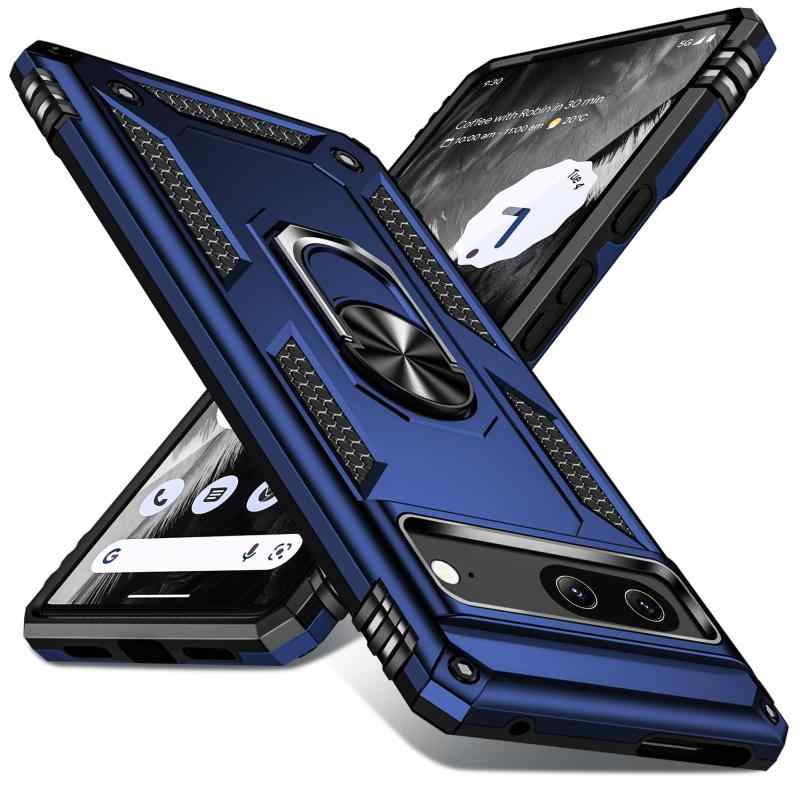JSTNMEBO Google Pixel 7A ケース リング付き 衝撃吸収 耐衝撃 頑丈 米軍MIL規格 スタンド機能 車載ホルダー対応 TPU PC素材 バンパー グーグル ピクセル 7a ケース レンズ保護 滑り止め 擦り傷防止 一【対応機種】Google（インチ）スマートフォン専用保護ケース。 注意事項: ご購入前機種をよくご確認くださいね、誤ったモデルの購入を避ける。なお、本製品はワイヤレス充電を利用できませんです。【高品質素材】傷がつきにくいPC素材と、柔軟なTPU素材と組み合わせ。万が一落下しても四隅や全面の衝撃を吸収し、スマホを安全に包みます。【スタンド機能】リングに指を1本通すことで、片手でスマホを操作でき、落下を防止することができます。ケースを横置きにするとスタンド機能になり、持たず動画鑑賞などを楽しむことができます。【車載ホルダー対応】マグネット式車載ホルダーに対応し、金属製のリングと内装の金属フィルムは、車載の磁気吸盤にしっかりと吸着することができ、運転中に携帯電話のナビゲーションなどの機能をより便利に使用することができます。【品質】購入日から10日以内に、製品に何か問題があれば当店に連絡してください。弊店は、誠意を持ちまして、ご対応いたします。