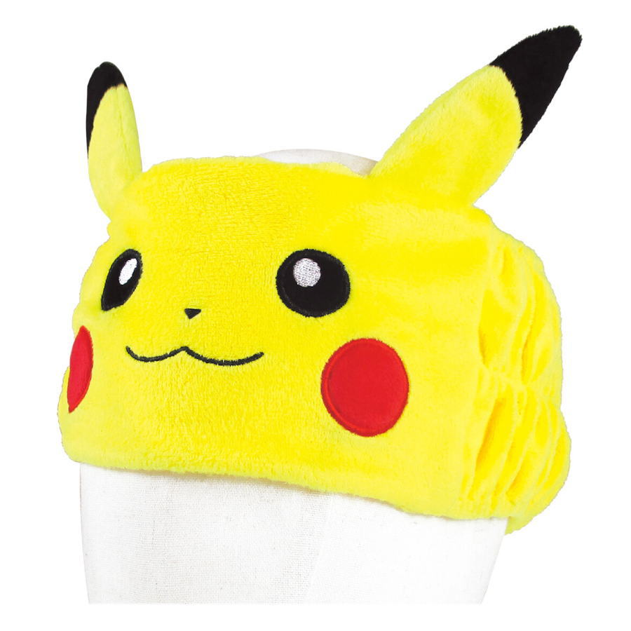 ポケットモンスターヘアバンドキャラクターピカチュウミミッキュミュウゲンガーカビゴンかわいい全5種グッズ風呂洗顔メイク髪留め速乾ヘアアクセサリー日用品プール雑貨