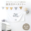 名入れ 誕生日 タペストリー ブランケット 撮影背景 ベビー フォト背景 寝相アート 記念日 出産祝い ハーフバースデー 100日祝い 横向き
