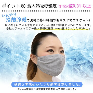 クールマスク 洗える 冷感 大人用 接触冷感 マスク 夏用 ひんやり 普通 洗える ホワイト プレミアム 痛くなりにくい 調整可能 アジャスター 飛沫防止 イオン 白