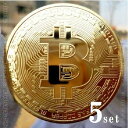 ゴルフマーカー 5枚セット ビットコイン bitcoin ゴ