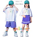 ダンス衣装 キッズ ヒップホップ jazz 上下セット 男の子(半袖Tシャツ+ショーツ) 女の子(半袖Tシャツ+スカート) 舞台 団体服 hiphop K-pop 新品 学生 ダンスウェア 演出 練習着 普段着も楽ちん 原宿系 パープル ダンス衣装 ファッション 110 120 130 140 150 160 170 180