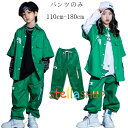 【6%OFFクーポン】ダンス衣装 ダンスパンツ 緑 グリーン カーゴパンツ 男の子 女の子 ダンスウェア ヒップホップ 舞台 団体服 演出服 キッズ ステージ衣装 jazz ダンスパンツ 男女兼用 通学着 運動着 ダンスパンツ カジュアル 普段着 110 120 130 140 150 160 170 180(4)