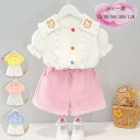 送料無料 ベビー服 夏服 女の子 かわいい セットアップ キッズ 幼児 上下セット 半袖 ウサギ柄 シャツ+ショートパンツ 2点セット 韓国子供服 パンツセット 保育園 幼稚園 夏着 姉妹 双子 プレゼント スウィート 上下 ホワイト ピンク ブルー イエロー 73 80 90 100 110