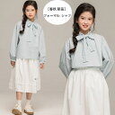 子供服 女の子 シャツブラウス フォーマル 卒園式 入学式 卒業式 発表会 七五三 キッズ 長袖シャツ ライトブルー 綿100% ブラウス 学生 ガールズ ブラウス シャツ おしゃれ 春着 秋着 通学着 お祝い お呼ばれ 誕生日 プレゼント シャツ 120 130 140 150 160 170