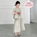 韓国子供服 女の子 セットアップ レジャー 夏服 普段着 通学着 キッズ 半袖シャツ+スカート 2点セット 子ども服 イベント パーティー 誕生日 着心地良い ...