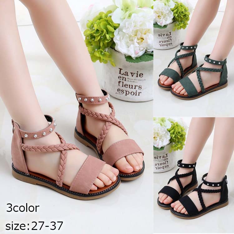 お姫様靴 サンダル 子ども靴 春夏 女の子 おしゃれ 可愛い サンダル 姫系サンダル キッズ サンダル キ..