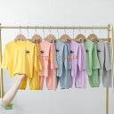 パジャマ 子供パジャマ キッズ ジュニア 上下セット 全6色 [ パジャマ 長袖 長袖パジャマ 子供服 子供 男の子 女の子 ボーイズ ガールズ ベビー 100...