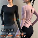 【6%OFFクーポン】ヨガウェア 長袖 女性 レディース トップス 長袖 ヨガシャツ きれい トレーニング ストレッチ 着圧 伸縮性 ピラティス ヨガ ジムウェア フィットネス スポーツ 吸汗速乾 背中開き 無地 運動会 体育祭 トレーニングウェア ジム 運動着 ダイエット ランニング(4)