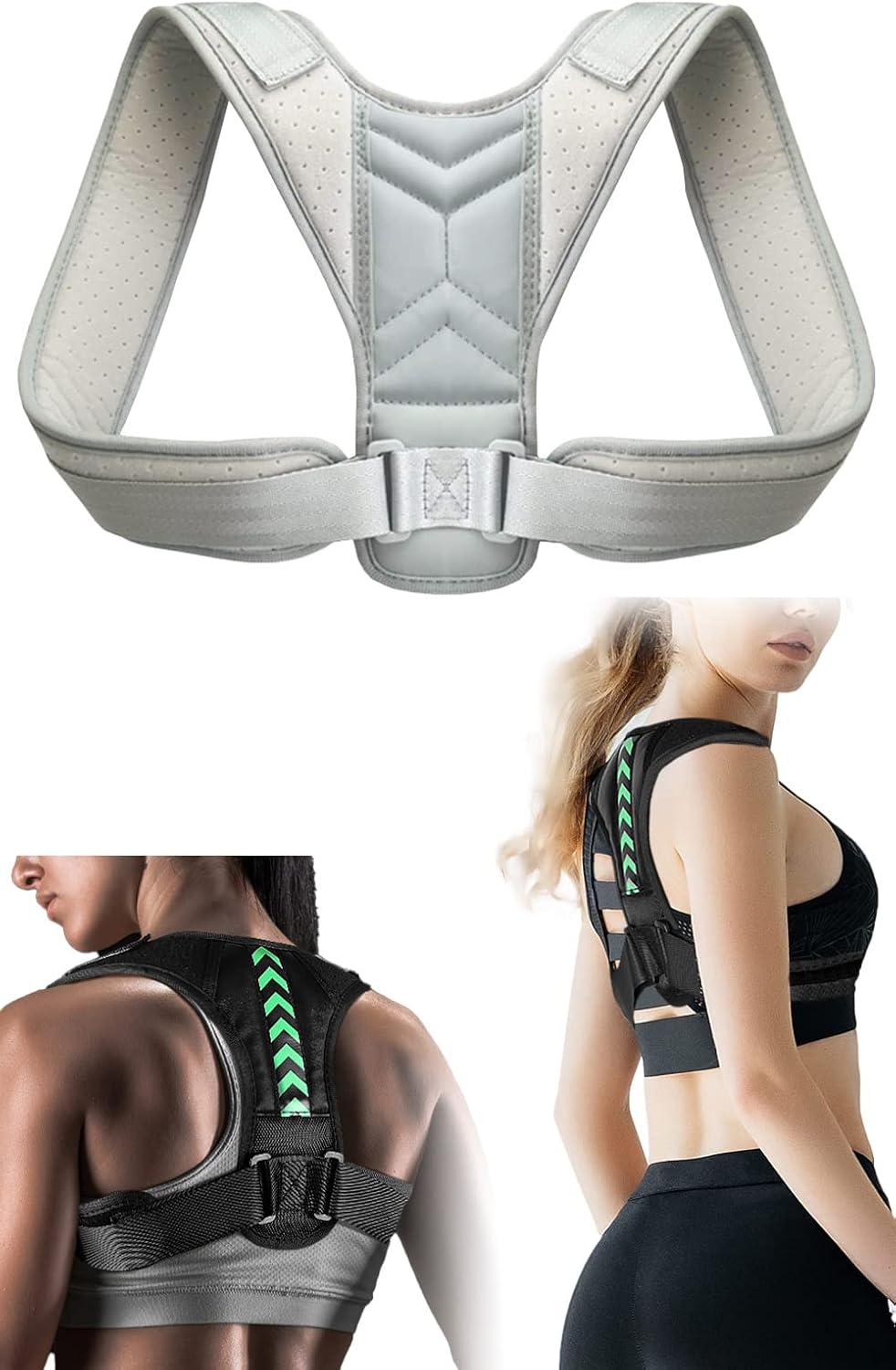 【6%OFFクーポン】猫背ベルト 猫背ケア 姿勢サポーター 肩甲骨ベルト 背筋補正 サポート インナー 猫背ベルト 巻き肩 姿勢サポーター 姿勢ベルト 健康グッズ 男女兼用 姿勢 ベルト 調整可能 背筋ベルト 軽量 通気性 脱着簡単 脇が痛くない 目立たない 背筋 肩 首こり 2