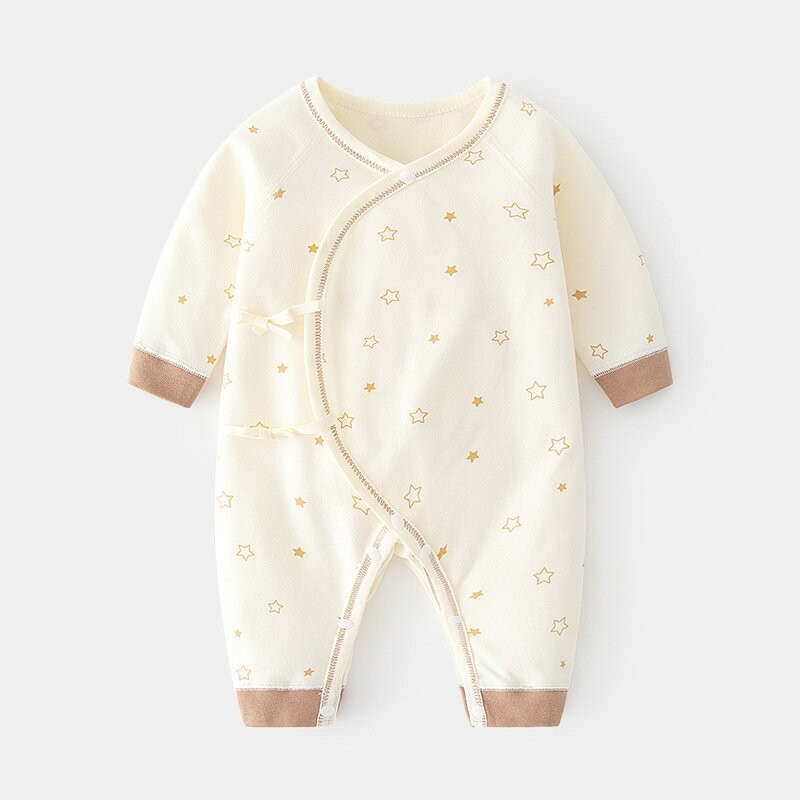 ベビー服 ロンパース 長袖女の子薄手 綿 男の子ドット春夏秋冬カバーオール キッズ 新生児 子供服 綿 ..