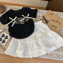 セットアップ キッズ 綿 ベビー服 Tシャツ 蝶結び 半袖 ストラップキュロット ショートパンツ子供服 女の子 男の子 上下セット 春 夏 新生児 赤ちゃん ト...