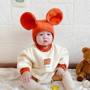 ベビー服 ロンパース 長袖春秋冬着綿 カバーオール キッズ 厚手 女の子 男の子 帽子付き新生児 服 アウター 中綿コート 子供服 退院着 赤ちゃん ボディスー...