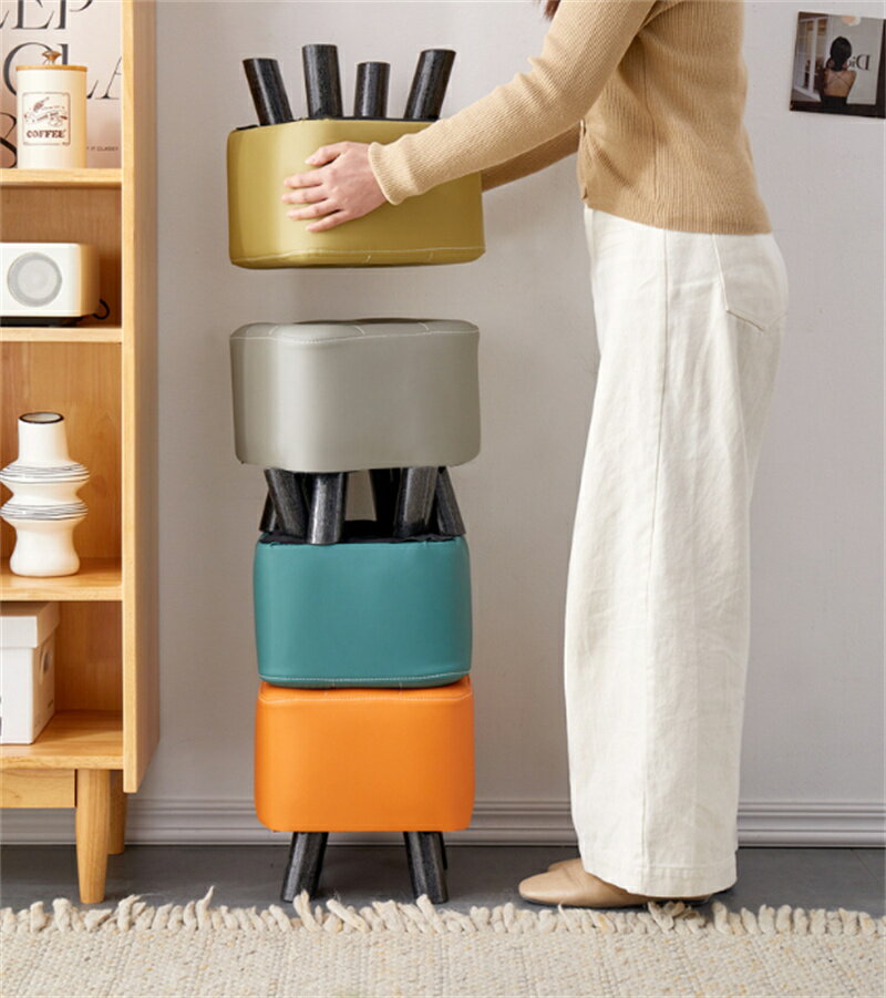 キッズスツール スクエア ラウンド 四角 リビング用のローテーブルスツール 机 つくえ デスク 椅子 いす イス チェア チェアー 子ども用 子供用 キッズ 幼児 ブロック おもちゃ 玩具