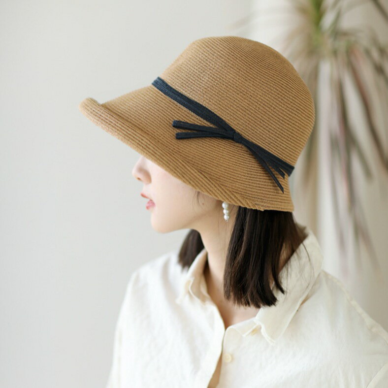 送料無料 帽子 レディース 麦わら帽子 春夏 麦わらハット 大きめ 小顔 折りたたみ 遮光 夏 バケットハット 麦わら つば広 UV リボン おしゃれ リゾート ハット プレゼント エレガント 紫外線 日よけ 優雅 海 ビーチ 水着コーデ 大きい 旅行 春 春夏 夏 通気性