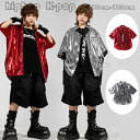 キッズダンス衣装 シャツ 男女兼用 カジュアルシャツ レッド シルバー ファッション かっこいい シャツ+ネクタイ キッズ ダンスウェア ステージ衣装 ダンス発表会 躍動 シャツ 原宿系 公演服 運動会 K-POP 韓国 ショー 子供応援団 110 120 130 140 150 160 170 180