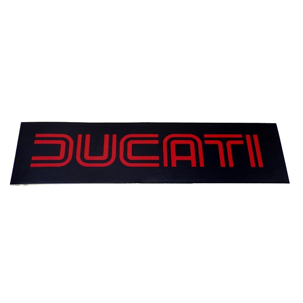 DUCATI RED BLACK クラシックタイプ ステッカー 20×80mm ドゥカティ