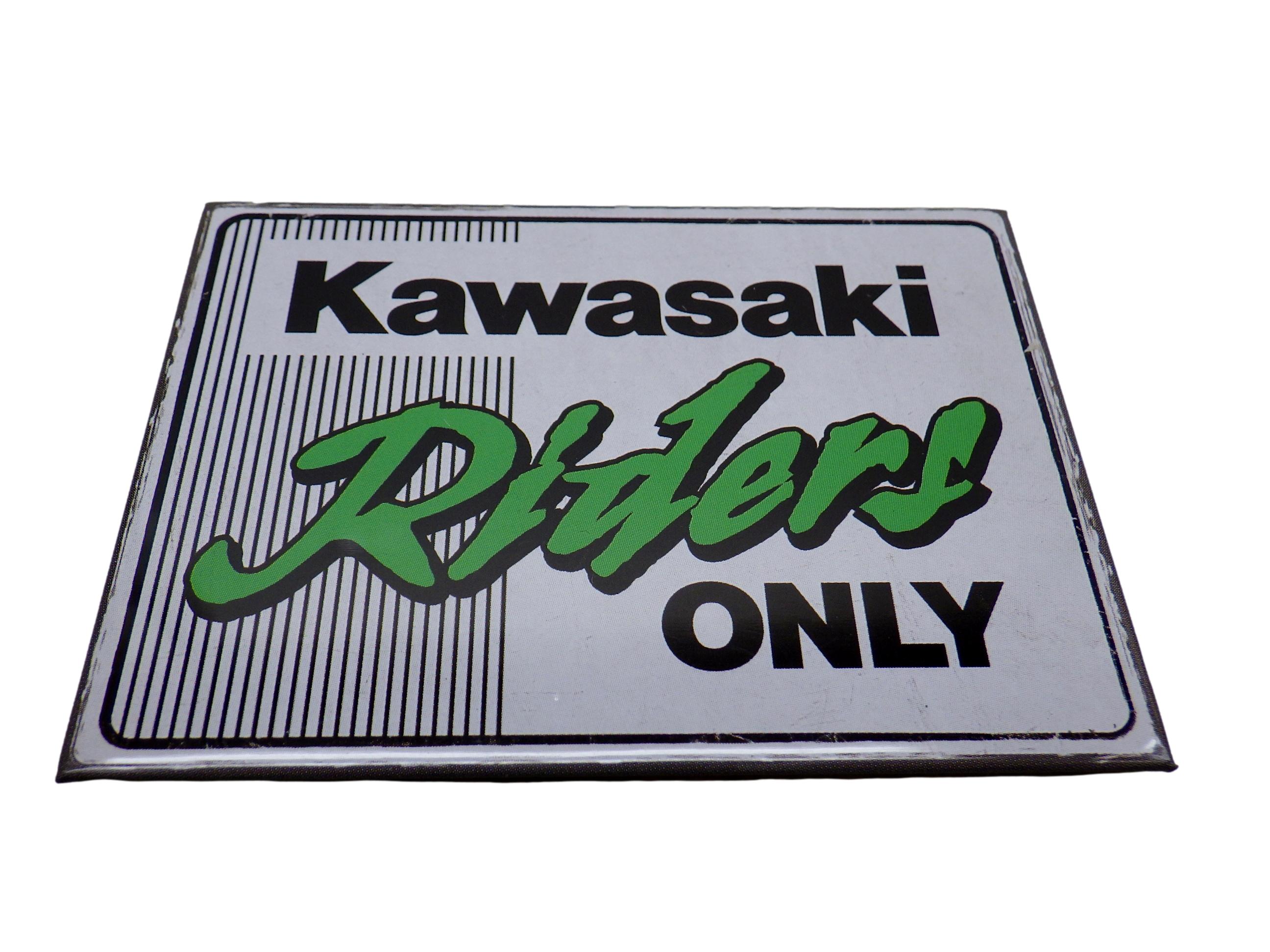 KAWASAKI RIDERS ONLY マグネットステッカー マグネットシート カワサキ