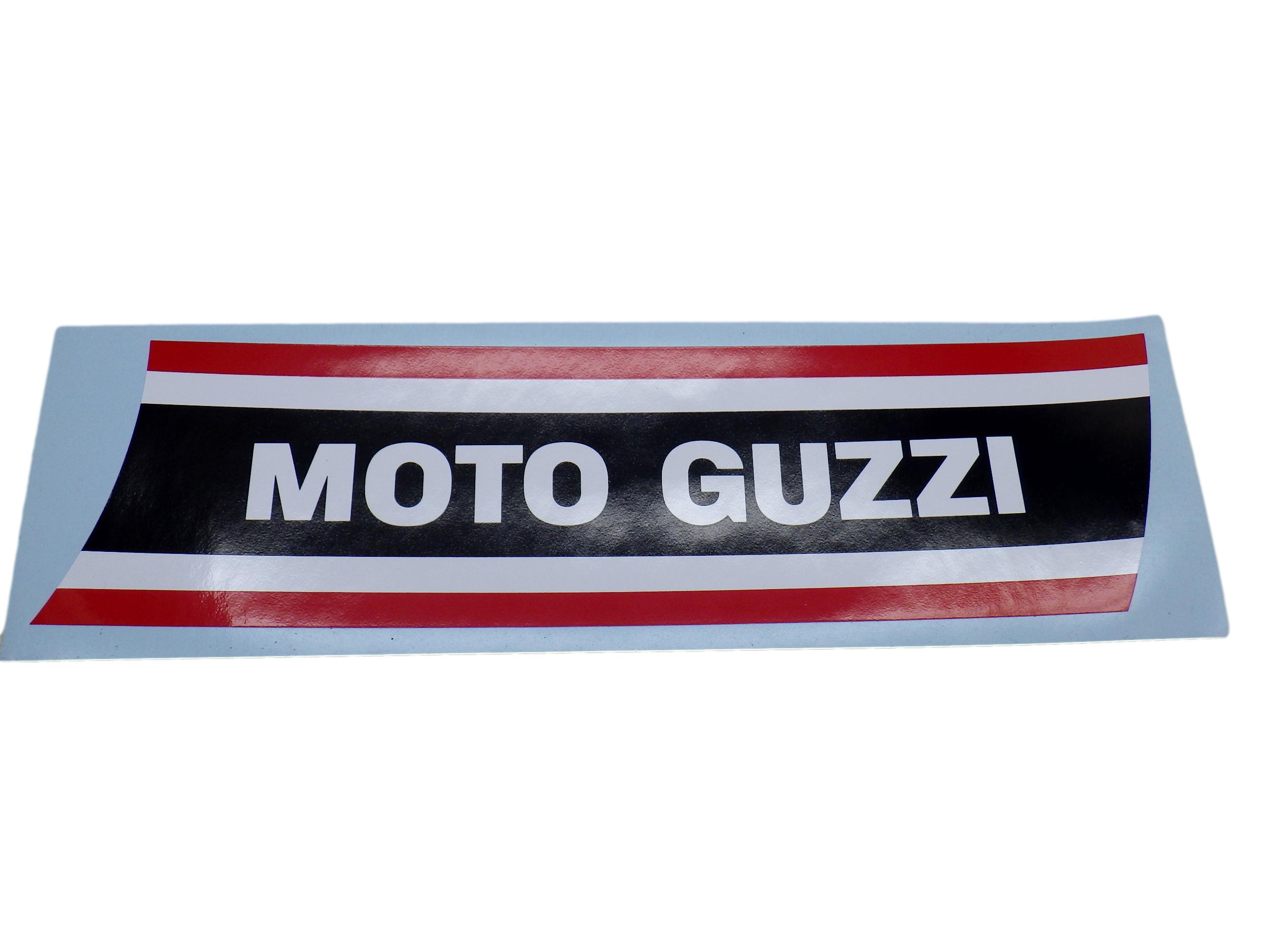 モトグッチ タンクステッカー RED/BLACK デカール 左右 MOTO GUZZI