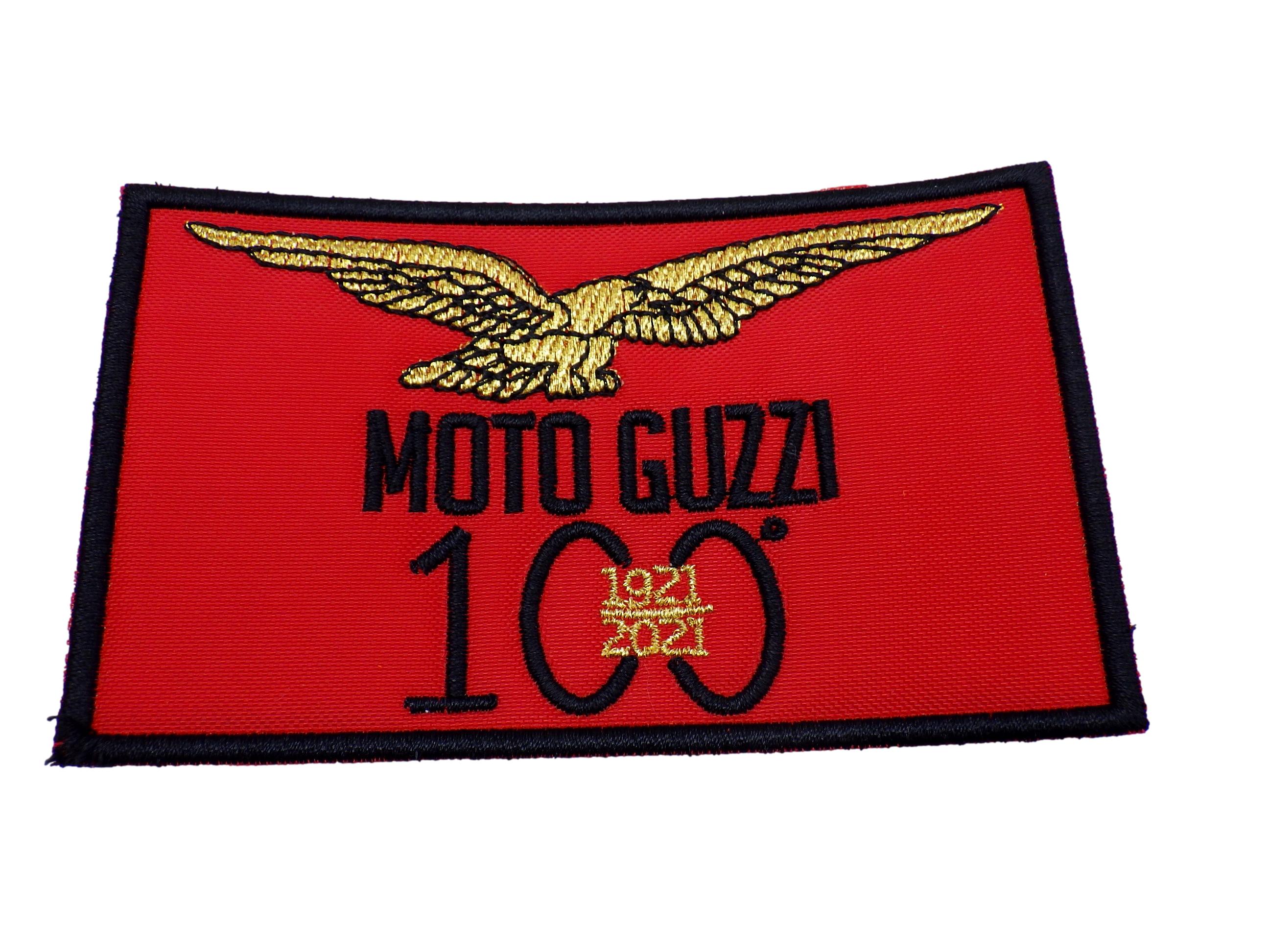 MOTO GUZZI 100years RED ワッペン GOLD EAGLE パッチ モトグッチ 115mm×70mm