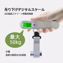 【お買い物マラソン限定 ポイント10倍】ラゲッジスケール ラゲッジチェッカー コンパクト 最大50kg 旅行 トラベルグッズ デジタルスケール デジタルはかり 計量器 宅配 計量 スーツケース 旅行 便利グッズ 送料無料