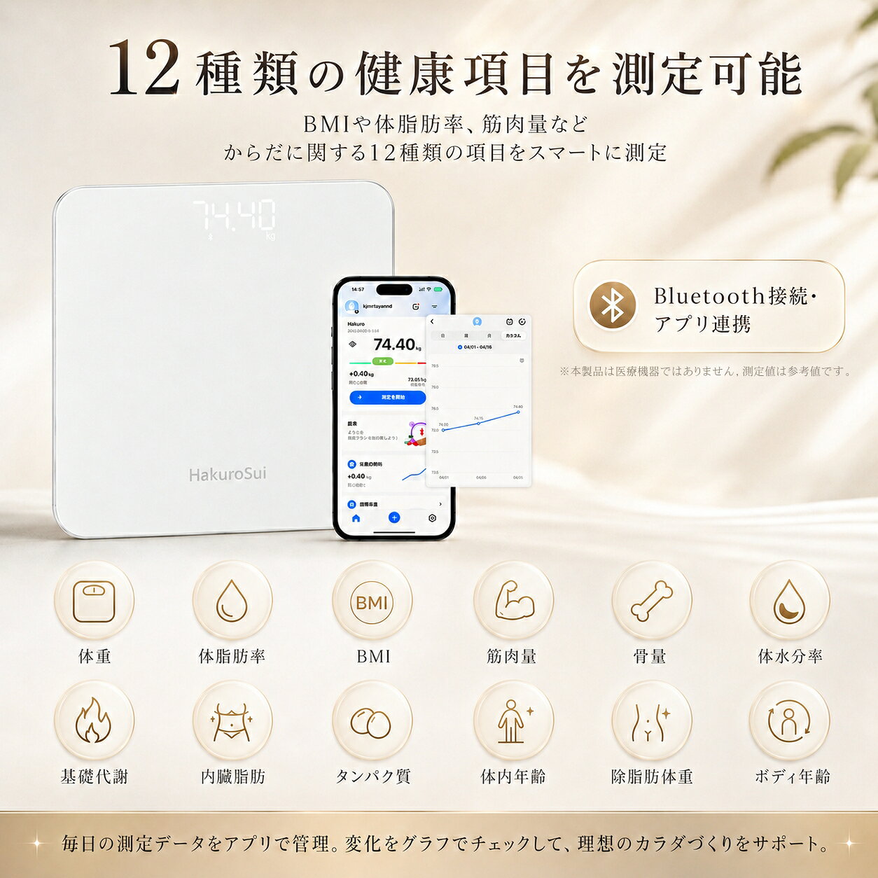 お買い物マラソン開催中！ポイント5倍！体重計 ヘルスメーター LED 乗るだけ デジ...