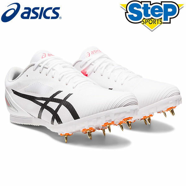 あす楽 アシックス 陸上スパイク ヒートフラット 12 1093A195-100 asics HEATFLAT 12 【メンズ】 【レディース】 100m～1500m ハードル 走幅跳 三段跳 棒高跳び 兼用スパイク 23SS cat-tf rsasics