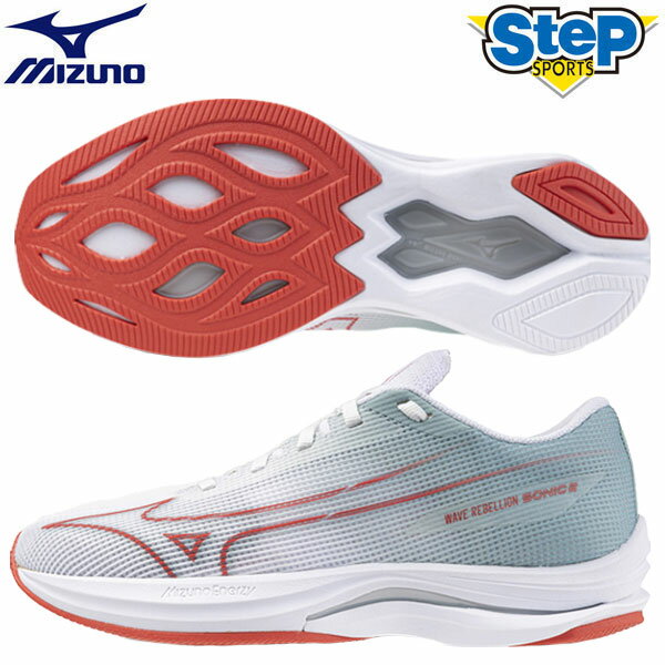 【2/5限定★エントリー必須！2人に1人ポイントバック！】ミズノ ランニングシューズ ウエーブリベリオンソニック 2 J1GD243021 mizuno WAVE REBELLION SONIC 2 レディース レーサー 24SS cat-runのサムネイル