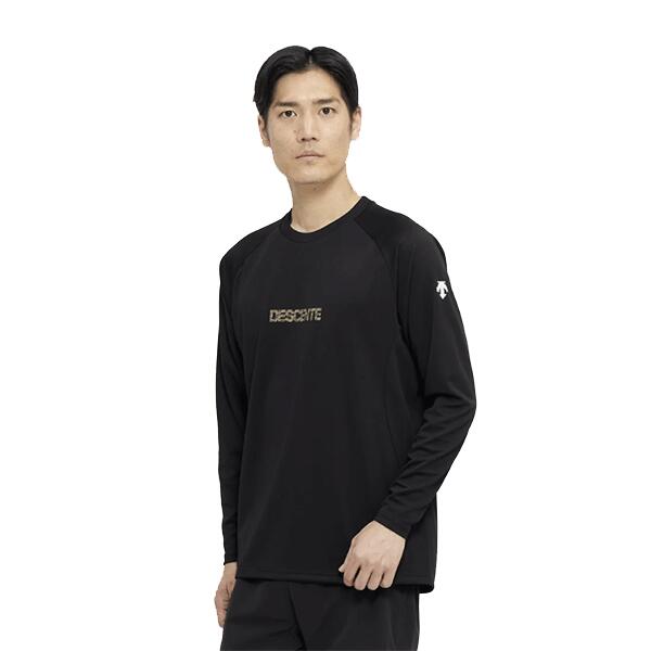[デサント] 長袖バレーボールシャツ【甲斐優斗選手着用モデル】 DV5FLT02UBK00バレーボール 【VB】