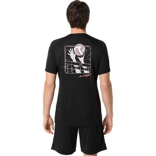 ★【BF SALE エントリーでP10倍】27日01:59まで★[アシックス] プラクティス半袖シャツ（シーナリー） 2053A247-002 バレーボール 【VB】