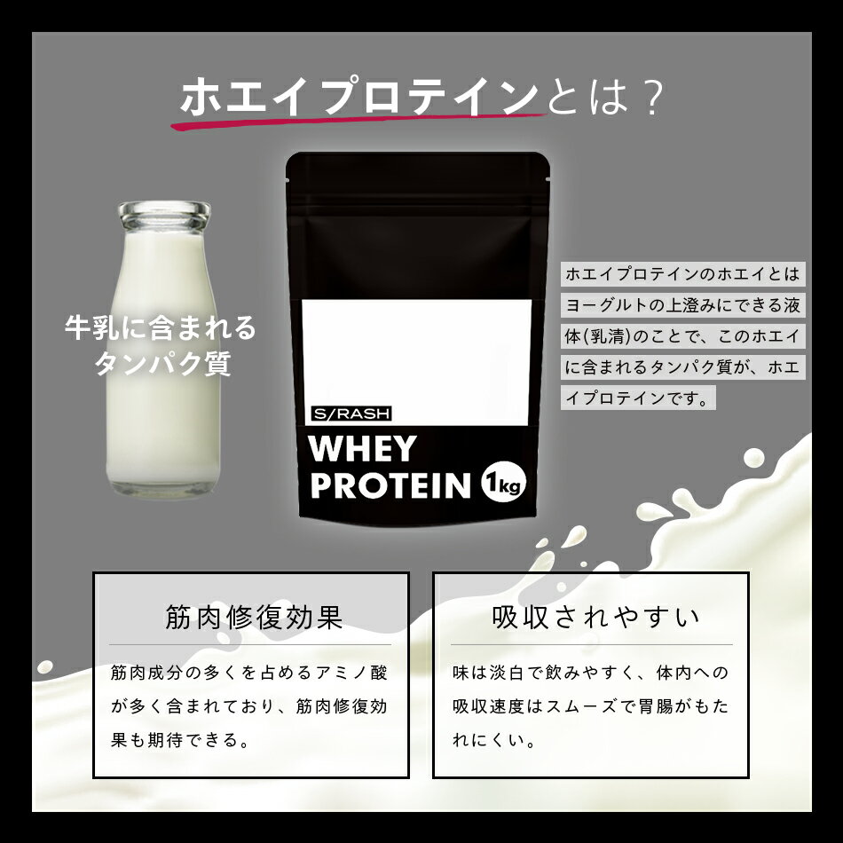 あす楽 スラッシュ プロテイン WPC100 スラッシュホエイプロテイン SRASH WHEY PROTEIN 1kg 【チョコ風味 ストロベリー風味 バナナ風味 抹茶ラテ風味】 スポーツ リカバリー ダイエット 2