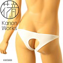 花音ワークス Kanon Works SSSストレッチ生地 セクシー度バツグン! Oバックショーツ ホワイト(M) KWS008