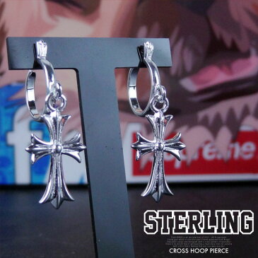 STERLING スターリング SILVER CROSS HOOP PIERCE メンズ 2019 夏 SILVER925 シルバー F/フリーサイズ ST18-A001 ピアス