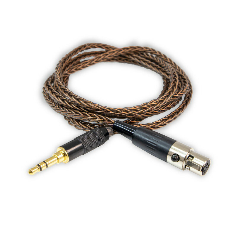 mini XLR ヘッドホンケーブル1.2m 8芯適