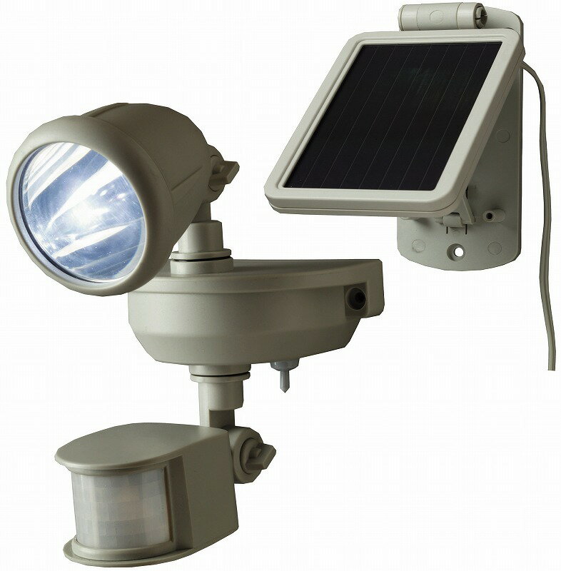 LED ソーラー センサーライト 太陽光発電 充電式 ソーラーパネル 防雨型 電源不要 MSL-SOLED