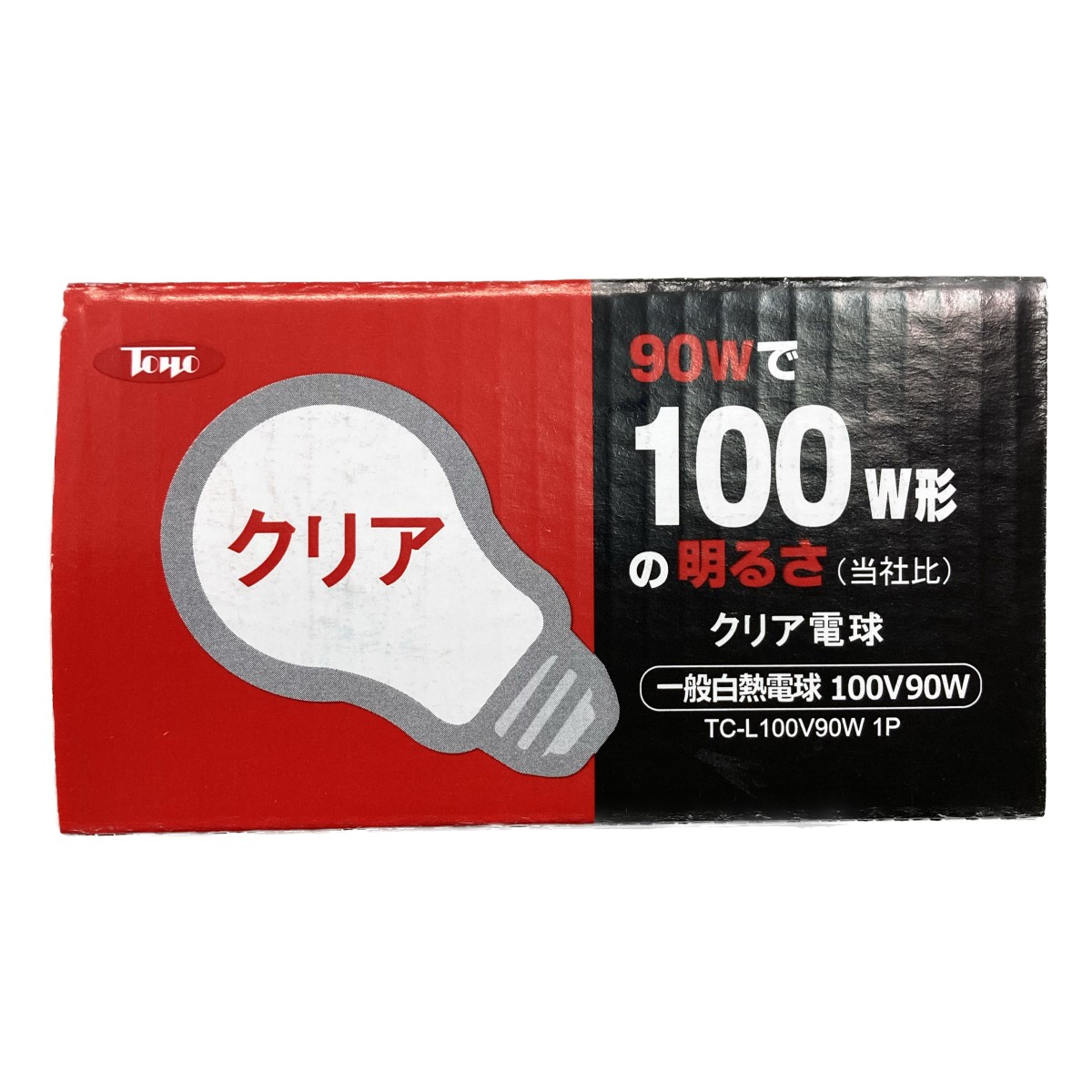 白熱 電球 100W形 1個 クリア 東洋ライテック TC-L100V90W1P