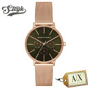 Armani Exchange AX5555 アルマーニエクスチェンジ 腕時計 アナログ LOLA レディース グリーン ゴールド ビジネス
