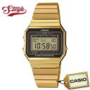 CASIO A-700WG-9A カシオ 腕時計 デジタル STANDARD スタンダード メンズ ブラック ゴールド カジュアル