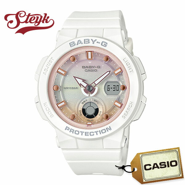 カシオ BABY-G 腕時計（レディース） CASIO BGA-250-7A2 カシオ 腕時計 アナデジ BABY-G ベビーG レディース ホワイト ピンク カジュアル