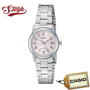 CASIO LTP-V002D-4B カシオ 腕時計 アナログ STANDARD スタンダード レディース シルバー ピンク カジュアル