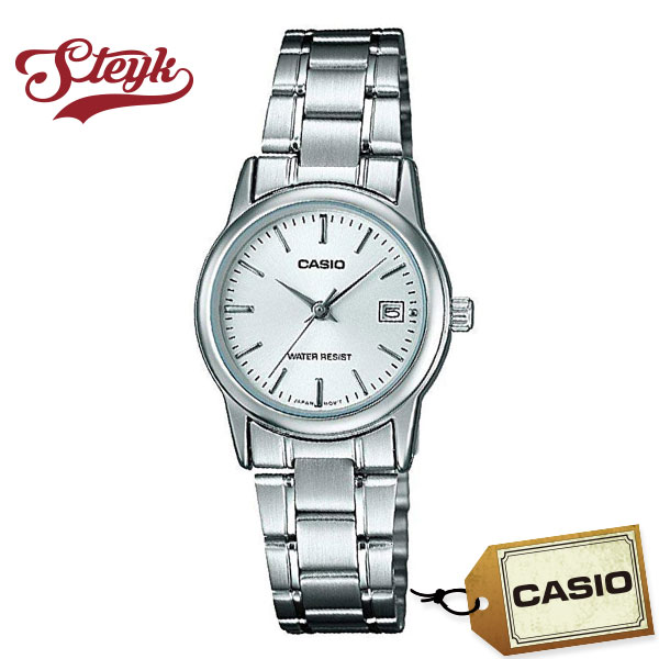 CASIO LTP-V002D-7A カシオ 腕時計 アナログ スタンダード レディース シルバー  ...