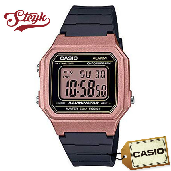 CASIO W-217HM-5A カシオ 腕時計 デジタル STANDARD　スタンダード レディース ブラック　ブラウン カジュアル