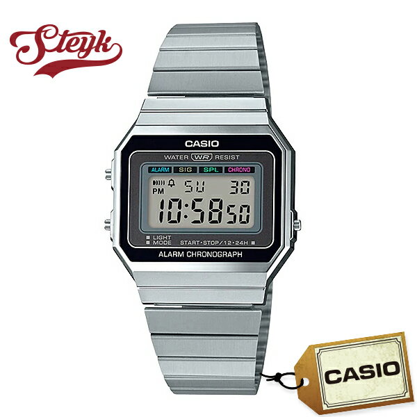 CASIO A-700W-1A カシオ 腕時計 デジタル スタンダード メンズ ブラック シルバー レディース カジュアル ビジネス