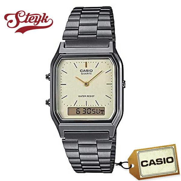CASIO AQ-230GG-9A カシオ 腕時計 アナデジ スタンダード メンズ レディース ゴールド ガンメタ カジュアル