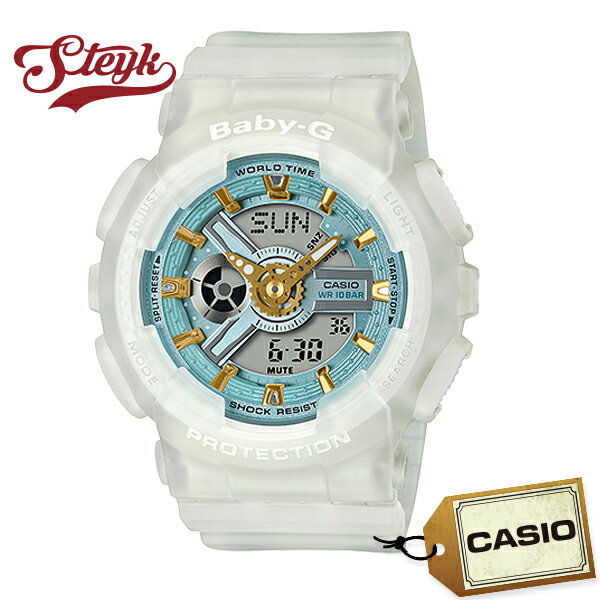 カシオ Baby-G 腕時計（メンズ） CASIO BA-110SC-7A カシオ 腕時計 アナデジ BABY-G ベイビージー レディース ホワイト ライトブルー カジュアル