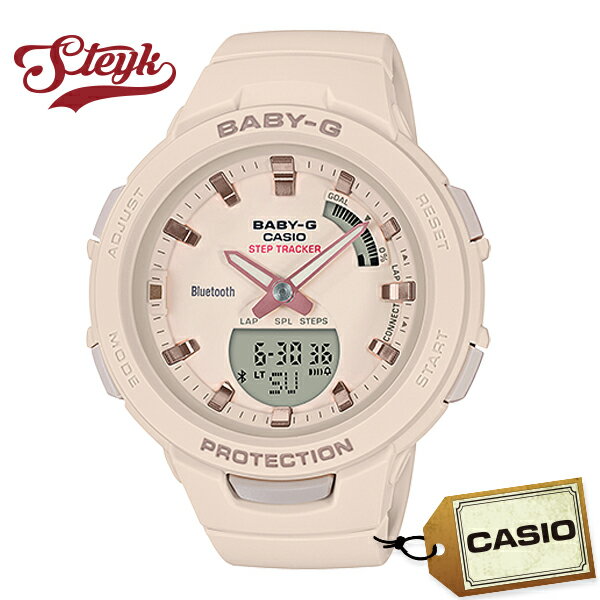 CASIO BSA-B100-4A1 カシオ 腕時計 アナデジ ベイビージー BABY-G スマートフォンリンク レディース ベージュ カジュアルのサムネイル