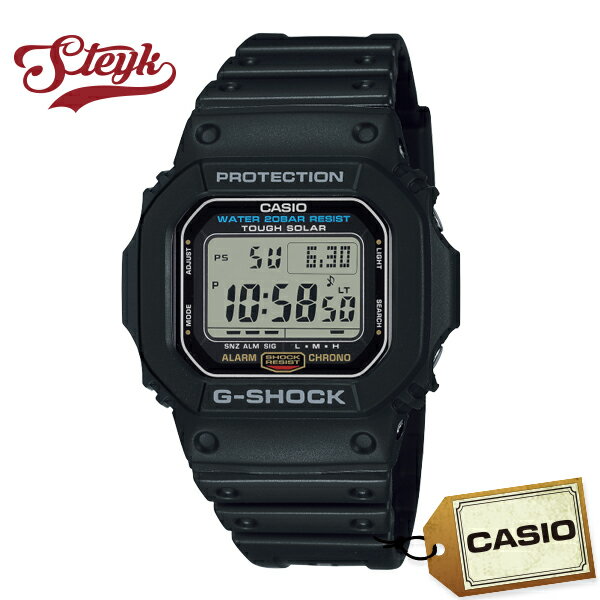 CASIO G-5600UE-1 カシオ 腕時計 デジタル G-SHOCK ソーラー メンズ ブラック カジュアルのサムネイル