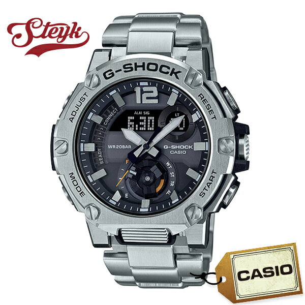 CASIO GST-B300E-5A カシオ 腕時計 アナデジ G-SHOCK モバイルリンク機能 ソーラー メンズ シルバー ブラック カジュアル