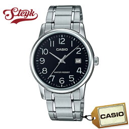 CASIO MTP-V002D-1B カシオ 腕時計 アナログ メンズ ブラック シルバー カジュアル
